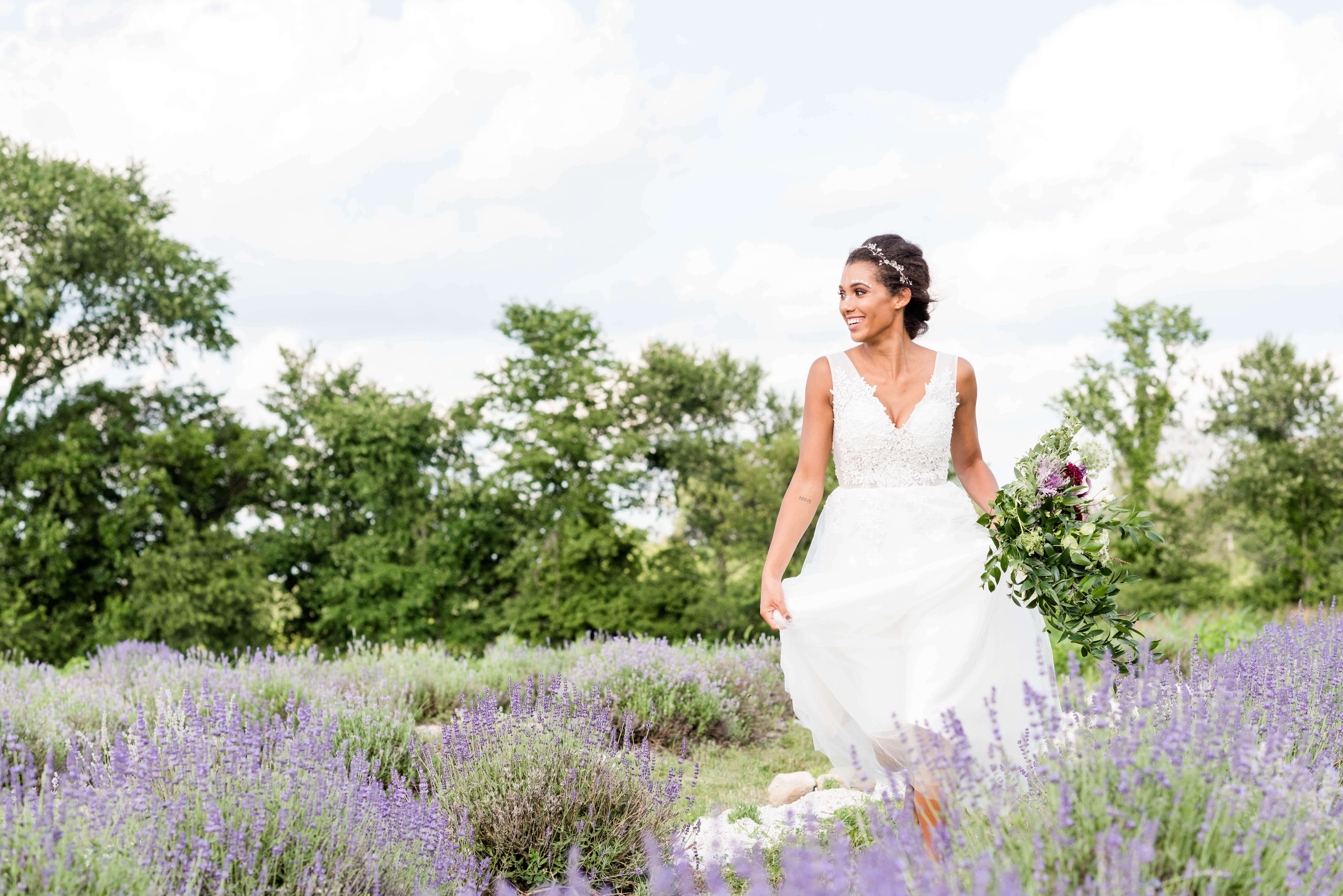 French Lavender Styled Shoot: Nine Mile Lavender Farm