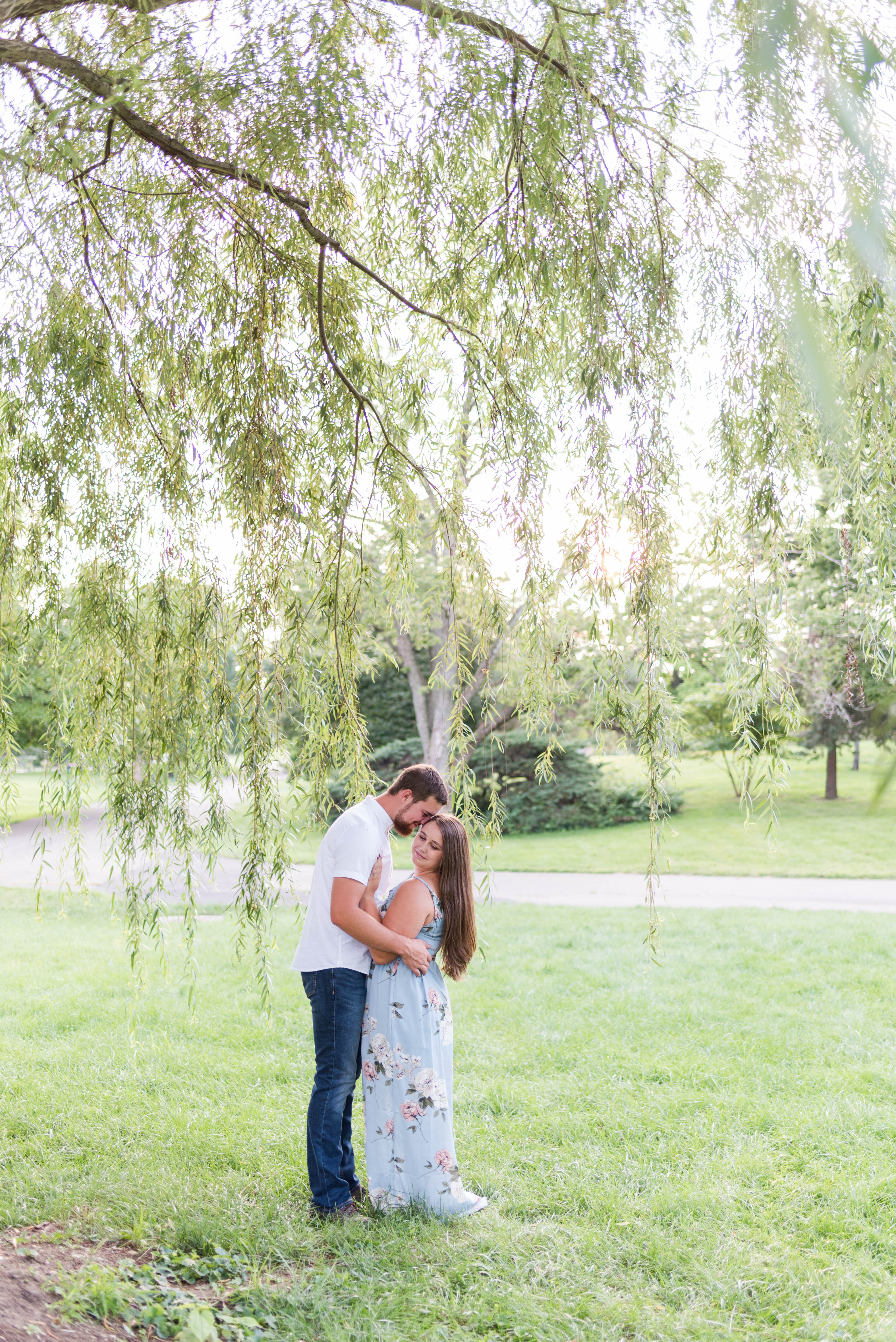 Summer Engagement Session At Franklin Park: Megan and Tim - Sweet Williams Photography