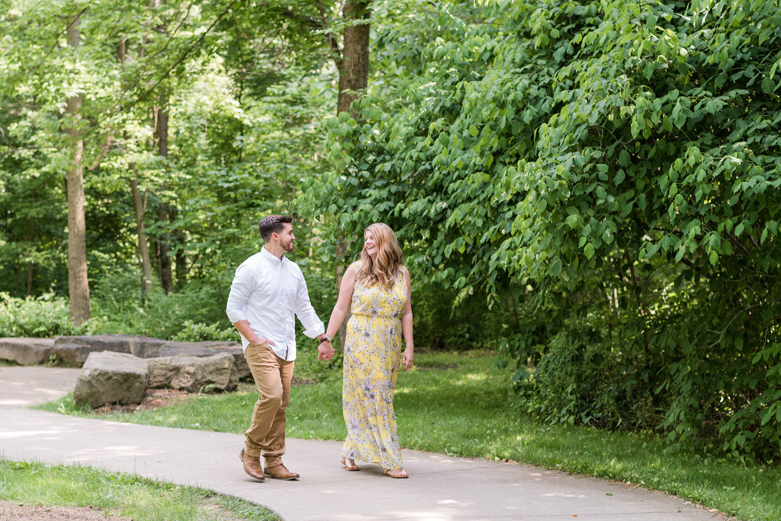 Dee & Gabe Engagement at Creekside Park in Gahanna, Ohio Sweet Williams Photography
