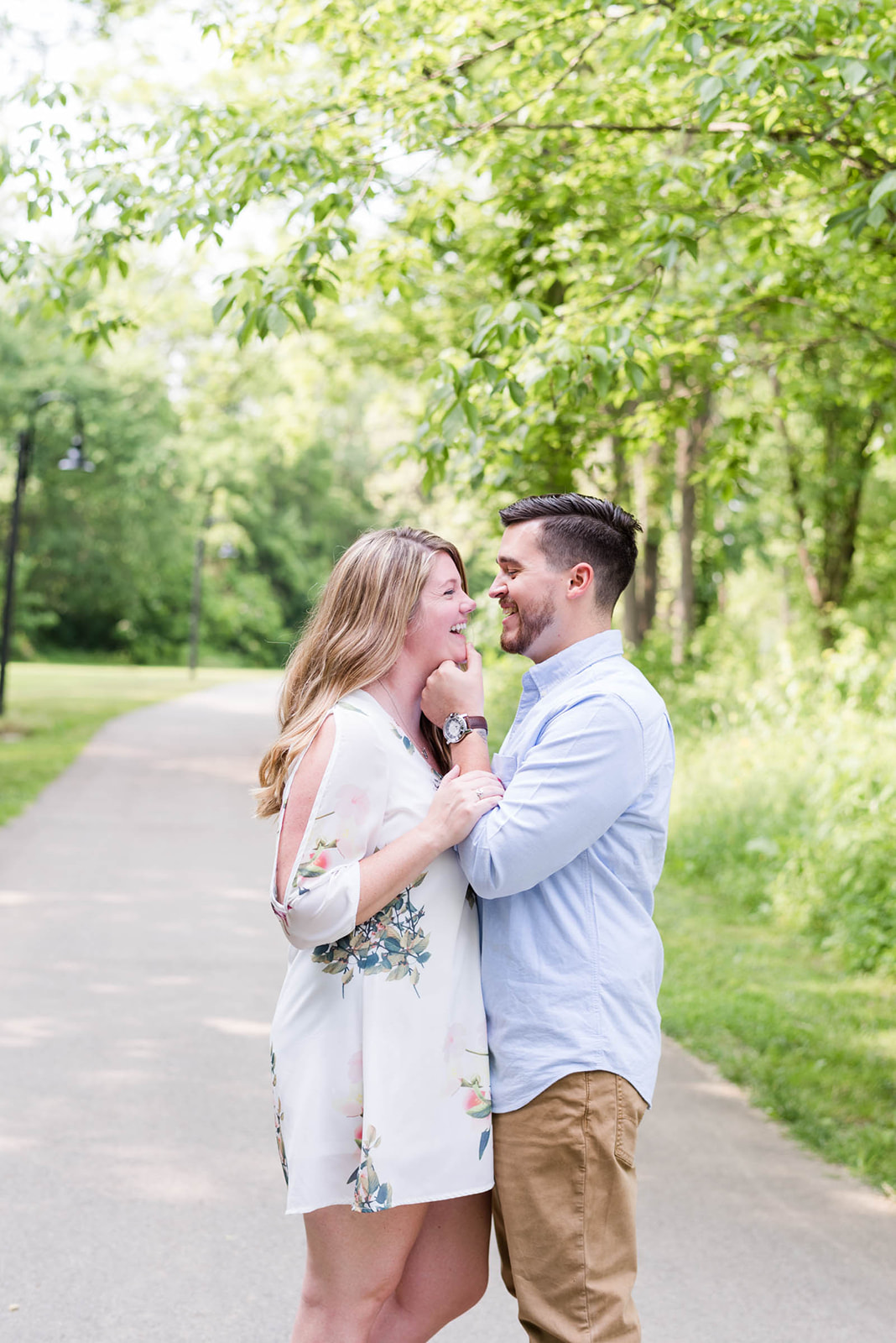 Dee & Gabe Engagement at Creekside Park in Gahanna, Ohio Sweet Williams Photography