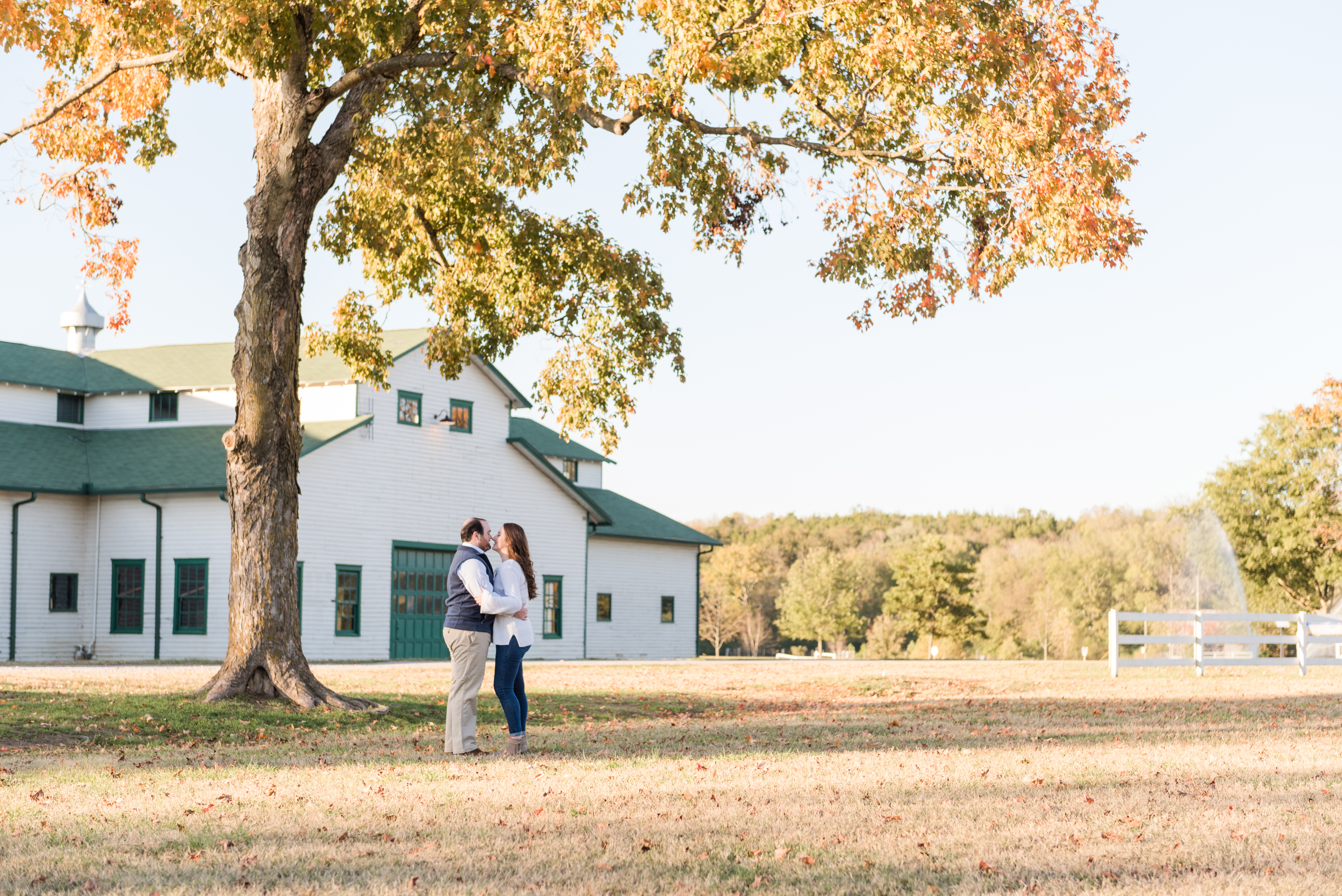 Fall Engagement at The Park at Harlinsdale Farm Franklin, Tennessee