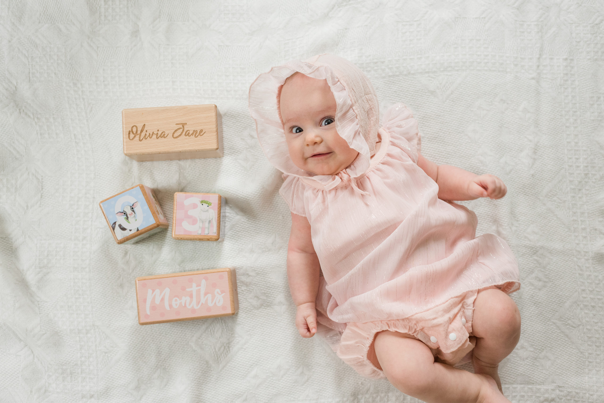 Olivia 3 Months Old - Sweet Williams Photography is a lifestyle, engagement, and wedding photographer serving the Nashville, Tennessee area and destination locations.
