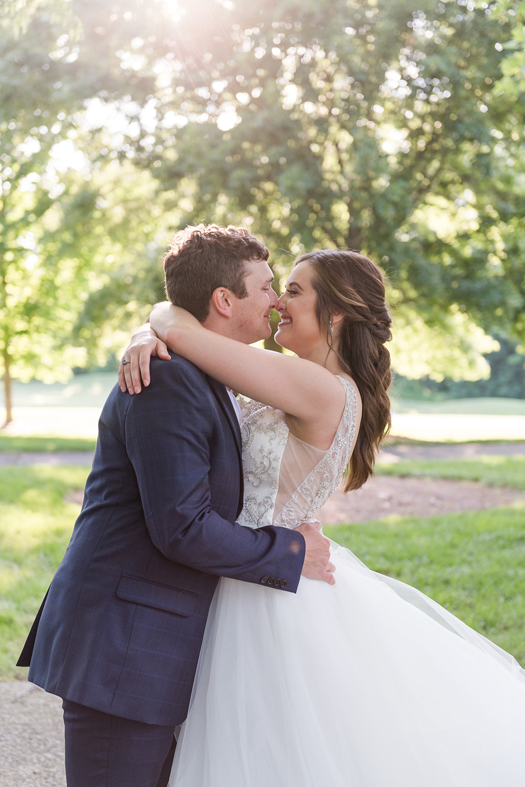 Intimate Gold, Ivory, and Blush Summer Wedding at the Brentwood Governor's Club at Pleasant Hill Mansion in Brentwood, Tenessee