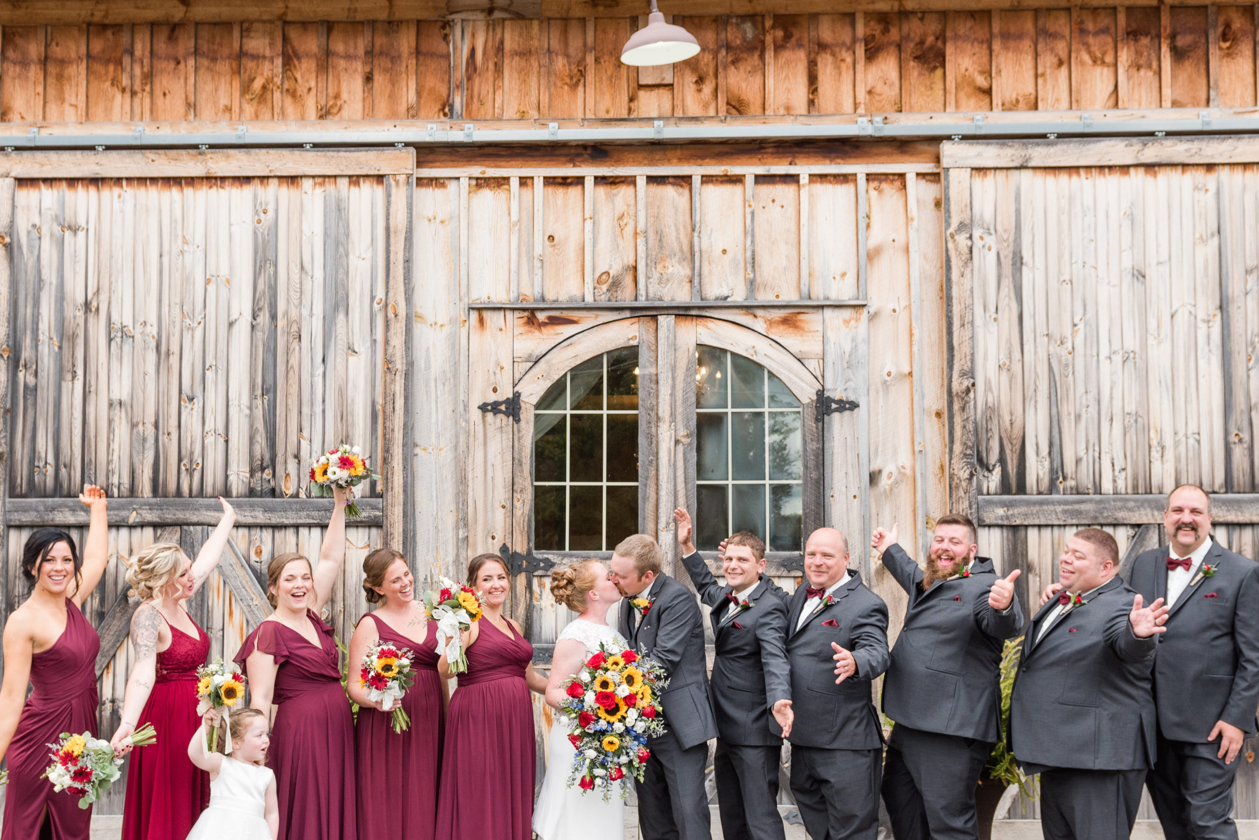 Fall Burgundy Wedding at Wolf Oak Acres Upstate New York - Sweet Williams Photography is a wedding and engagement photographer.